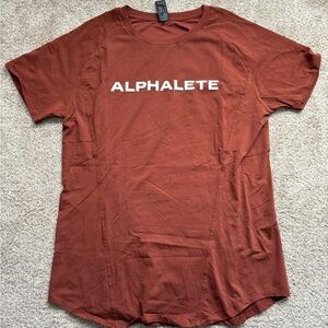 Alphalete Rust Brown Short Sleeve Tee